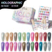 Nail Success Australia Holographic Gel Polish 24-colour kit with gift box, gel bottles and holographic shade chart