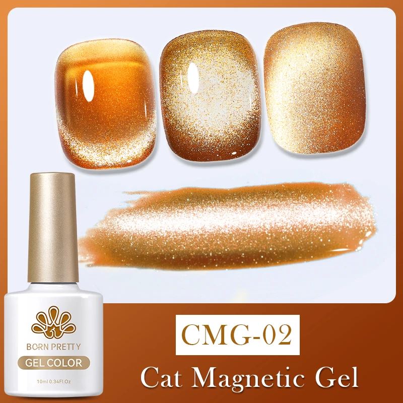 Jelly Amber Cat Eye Magnetic Gel Born PrettyCMG-02