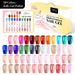 Nail Success Jelly Gel Polish — 50 colours, HEMA-free 15ml, swatch chart from nudes to brights — NSI Australia
