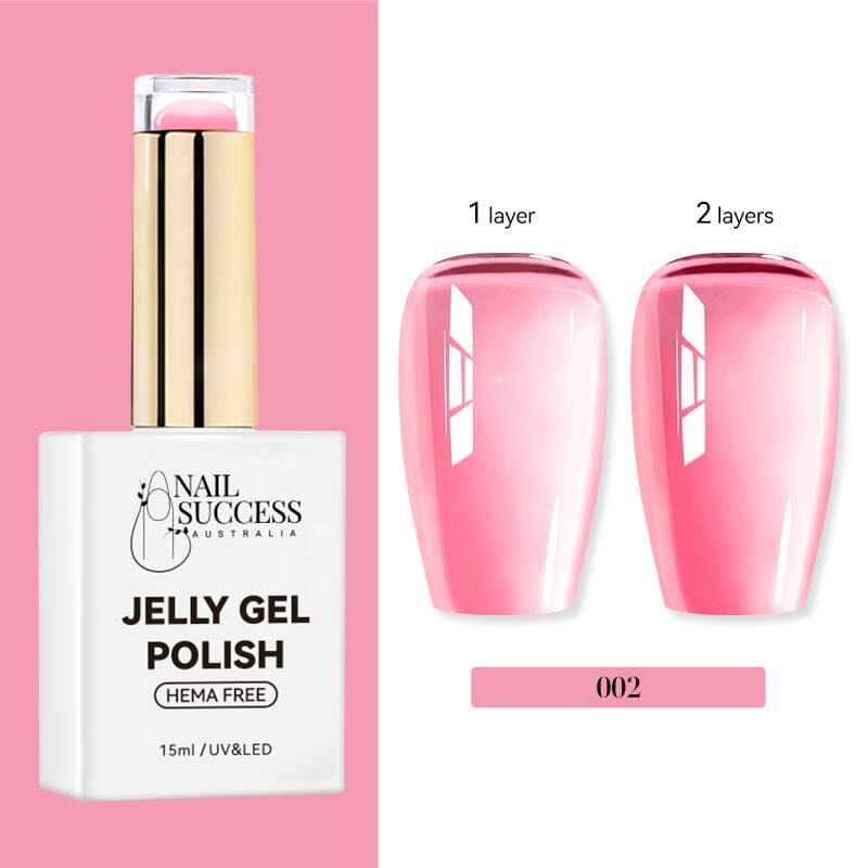 LED; bottle with 1-coat vs 2-coat swatches