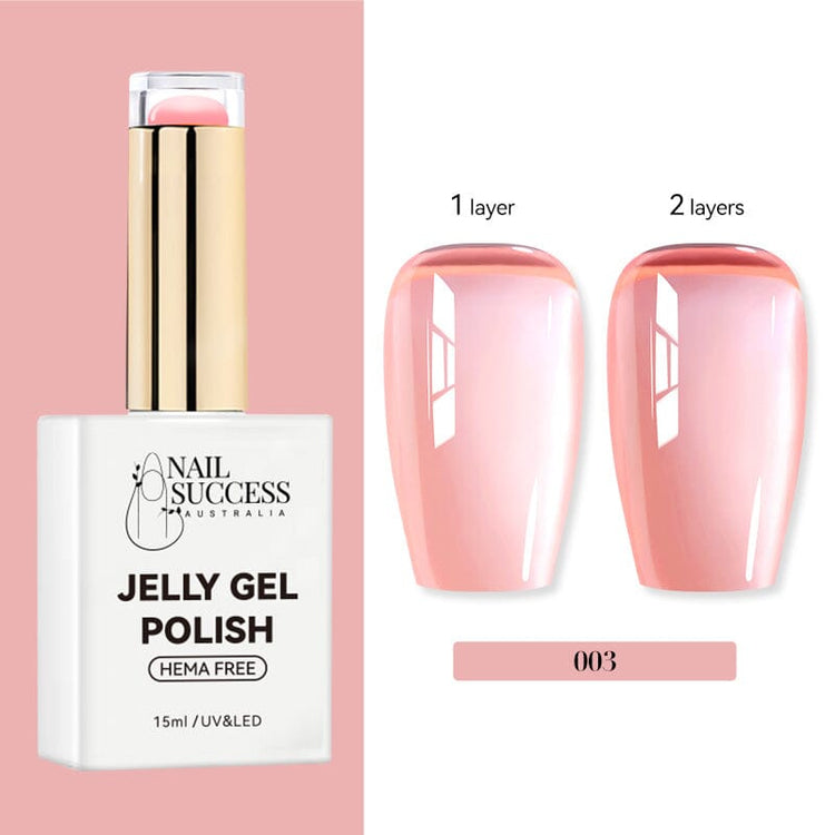 LED; bottle with 1-coat vs 2-coat swatches