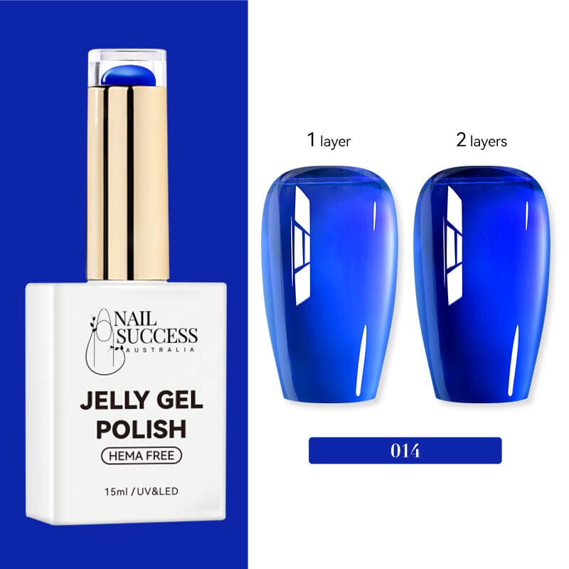 LED gel, swatch shows 1 vs 2 layers — NSI Australia