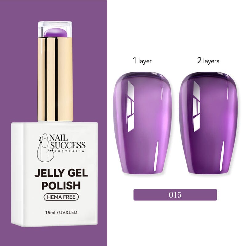 LED; bottle with 1-coat vs 2-coat swatches