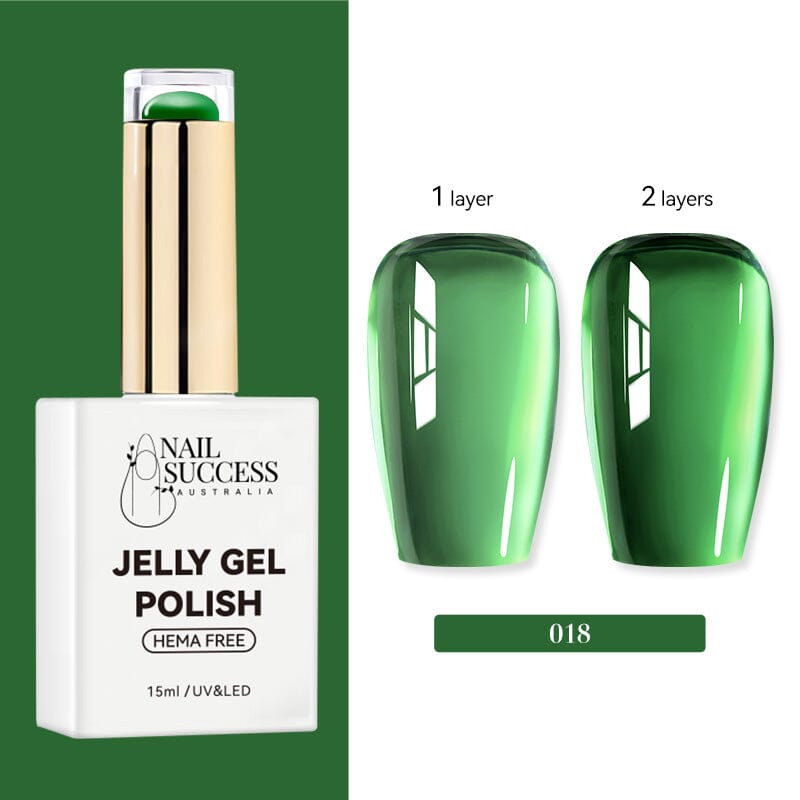 LED; bottle with 1-coat vs 2-coat swatches