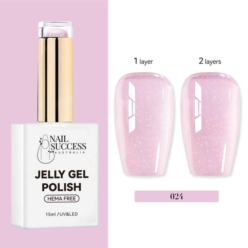 LED; bottle with 1-coat vs 2-coat swatches