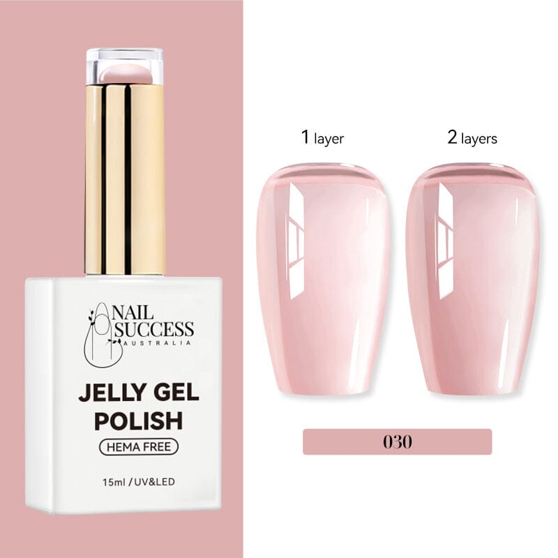 LED gel, swatch shows 1 vs 2 layers — NSI Australia