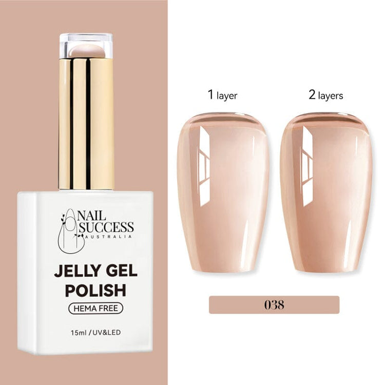 LED; bottle with 1-coat vs 2-coat swatches