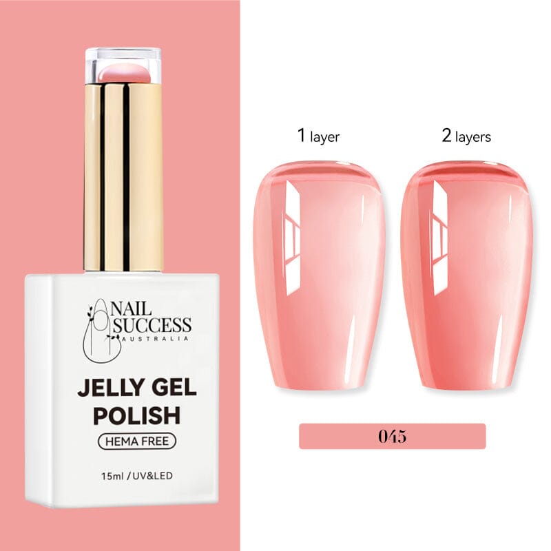 LED; bottle with 1-coat vs 2-coat swatches