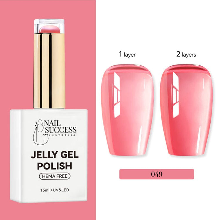LED; bottle with 1-coat vs 2-coat swatches