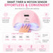 Pink 80W UV LED nail lamp with motion sensor and 10, 30, 60 and 99-second smart timer settings