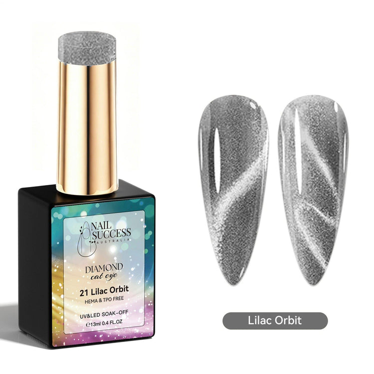 Lilac orbit gel polish cat eye gel polish NSI Australia
