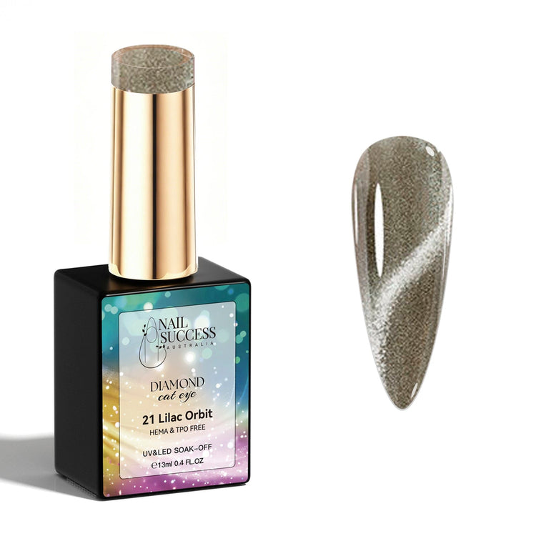 Lilac orbit gel polish cat eye gel polish NSI Australia