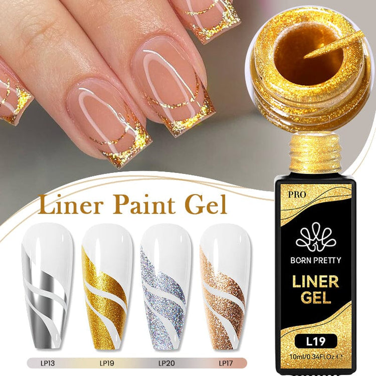 glitter swatches (silver, gold, holographic, rose gold)
