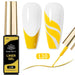 Born Pretty Liner Gel L10 Yellow – 10ml nail art liner polish for French tips & swirl designs – NSI Australia