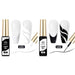 LED nail art striping gels with fine brush; French tips & lines shown