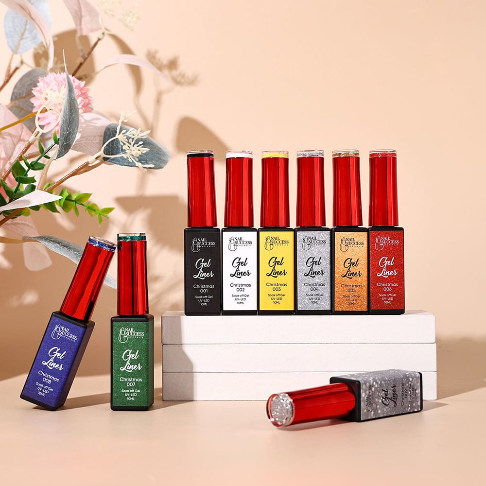 LED soak-off striping gels for nail art