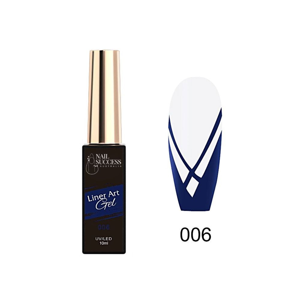 LED bottle; white swatch tip with navy V-line design