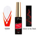 Nail Success Australia Liner Art Gel GD04 — 10ml glow-in-the-dark orange liner gel with swatch