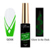 Nail Success Australia Liner Art Gel GD06 — 10ml glow-in-the-dark green liner gel with swatch