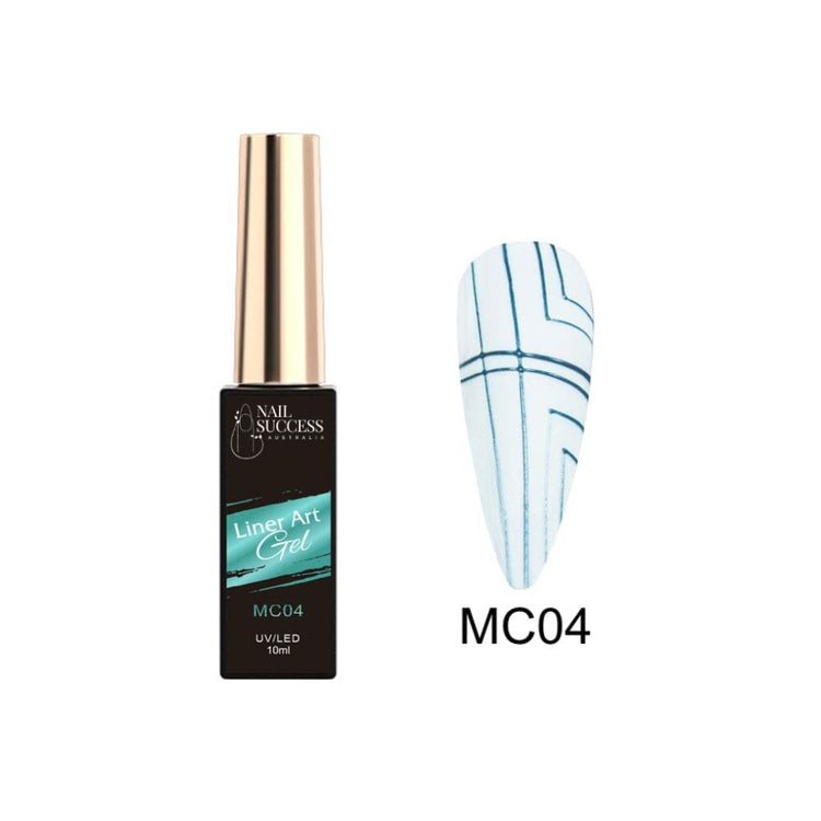 LED teal liner gel with swatch