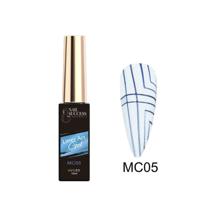 LED blue liner gel with swatch