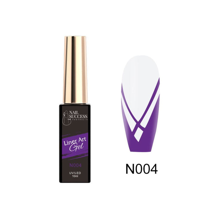 LED purple liner gel with swatch