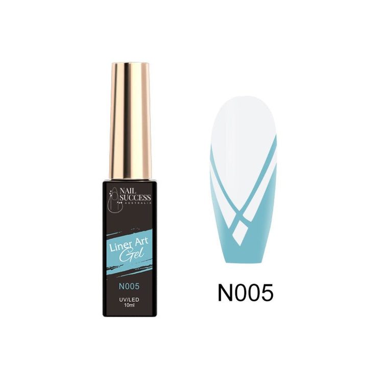 LED light blue liner gel with swatch
