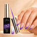 Nail Success Liner Art Gel R002 Reflective Purple, 10ml UV LED glitter gel with purple line art