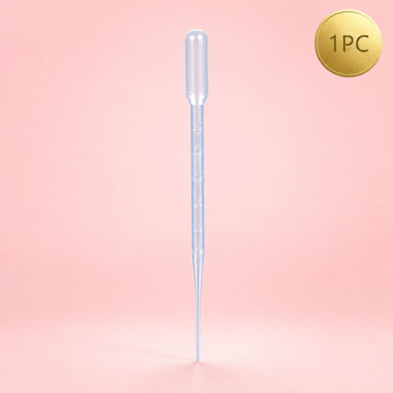 Clear 1-piece graduated liquid dropper pipette for precise monomer dispensing and professional nail applications