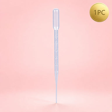 Clear 1-piece graduated liquid dropper pipette for precise monomer dispensing and professional nail applications