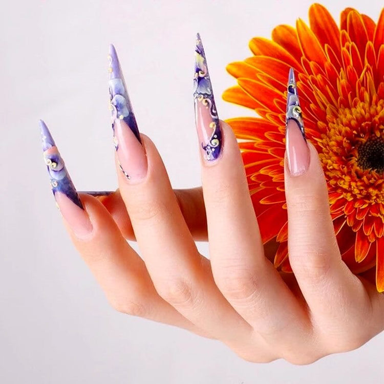 Long Plus Stiletto Nail Tips 12pcs Bag