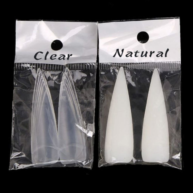 Long Plus Stiletto Nail Tips 12pcs Bag