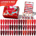 Nail Success Australia Lover’s Red 24-colour gel polish kit with gift box, gel bottles and red shade chart
