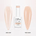 Lumiere Rubber Base Gel - one coat vs two coats comparison