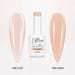 Lumiere Rubber Base Gel - one coat vs two coats comparison