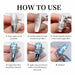 Six-step guide to using 5 mm magnetic beads for blooming water-ripple cat-eye gel polish nail art – NSI Australia