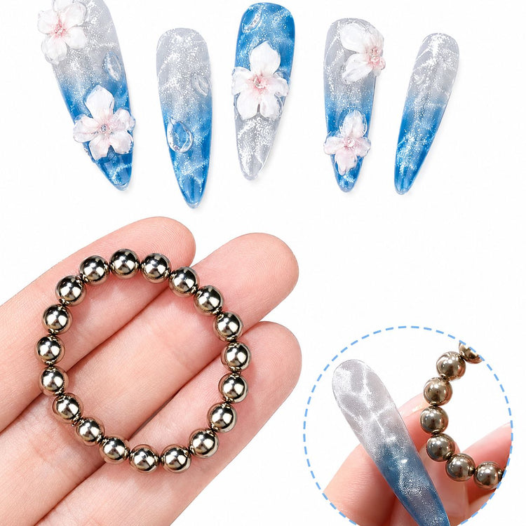 20-piece 5 mm magnetic bead ring for creating blooming cat-eye gel polish nail art – NSI Australia
