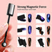 Strong double-ended cat-eye nail magnet with round and rectangular heads for creating varied magnetic gel polish effects