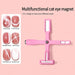 Pink 5-in-1 cat-eye magnet tool for creating multiple magnetic gel nail art effects