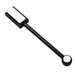 Black double-ended cat-eye nail magnet with round and rectangular heads for creating magnetic gel polish effects