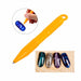 Orange cat-eye magnet pen with precision ball tip for creating detailed patterns in magnetic gel polish
