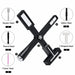 Black 5-in-1 cat-eye magnet tool with square, round, flower, splice and T-shaped heads for magnetic gel nail art