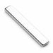 Silver rectangular cat-eye magnet bar tool for creating linear patterns in magnetic gel polish