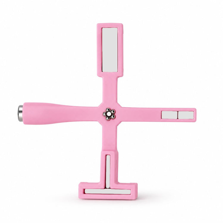 Pink multi-effect cat-eye magnet tool for magnetic gel polish nail art