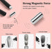 Removable cat-eye nail magnet tool creating wide, French and curved magnetic gel polish effects