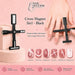 Nail Success Australia black 5-in-1 cross magnet tool creating six cat-eye gel polish effects