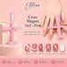 Pink 5-in-1 cross magnet tool creating six cat-eye magnetic gel polish effects – Nail Success Australia