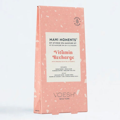 VOESH New York Mani Moments Vitamin Recharge DIY at-home spa manicure kit box on white background