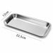 Stainless steel manicure nail tray with 22.5cm x 12cm dimensions, NSI Australia