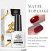 Born Pretty Matte Top Coat gel 10ml — HEMA-free no-wipe top coat for a long-lasting velvet matte finish; anti-yellowing, crack-resistant